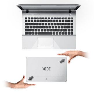  Comfort at your finger tips with the extra large Touch Pad. 