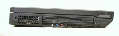 IBM thinkpad A31 laptop side view