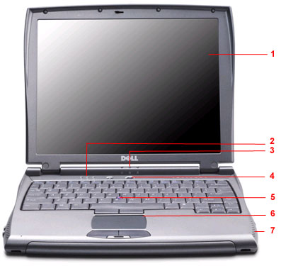 dell latitude c400 laptop front view