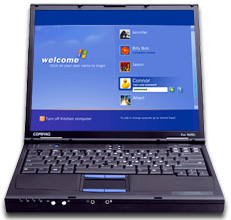 Refurbished compaq Evo N600 used laptop