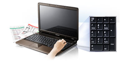  Easy-to-use numeric keypad 