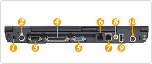 IBM Thinkpad T23 laptop rear view